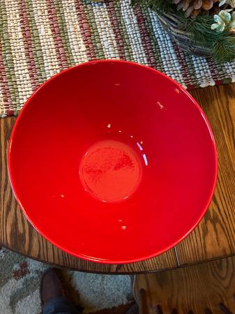Waechtersbach Germany Large Cherry Red Bowl 11-1/2” 1