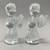 2 crystal glass angels 4" tall made in Taiwan 3 thumbnail
