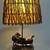 “Bears in a Canoe” Antique Bronze Table Lamp 1 thumbnail