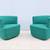 Modern Coalesse Joel Blue Swivel Lounge Chairs by Walter Knoll, a Pair 1 thumbnail