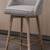 Swivel Barstools, grey upholstery 1 thumbnail