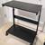 Black 2-tier height-adjustable computer cart 1 thumbnail