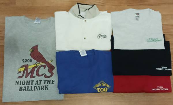 6 Shirts - Work Picnic Team / Company Logo Very Clean! XL & 2XL 1