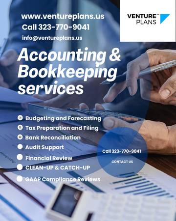 Financial Review, Accounting, Bookkeeping, P&L, Reconcile, Tax, CPA 1
