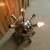 MID CENTURY MODERN VINTAGE SPUTNIK CHROME 12 BULB 50" HANGING LIGHT 6 thumbnail