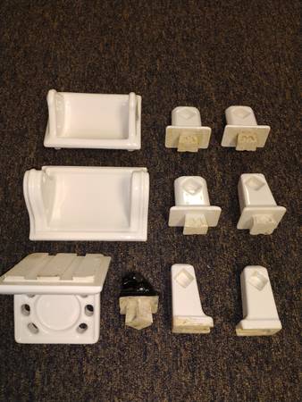 Ceramic Wall Tooth Brush, Towel and Toilet Paper Holders 1