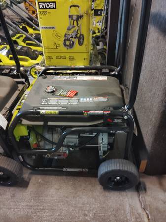 Brand new Ryobi Generator 8125 starting watts - $650 (Houston)62944143758723121