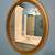Oval Mirror Wall Accent Gold Frame 3 thumbnail