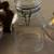 Vintage Glass Cookie Jar with Rose Depression 1 thumbnail