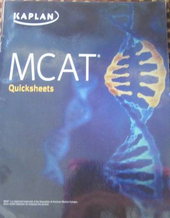 Libro de lecciones Kaplan MCAT, quinta edición - $15 (West Hollywood)63471347428865121
