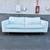 Natuzzi White Italian Leather Sofa — $995 2 thumbnail