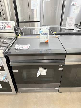 SLIDE IN SAMSUNG BLACK STAINLESS 1