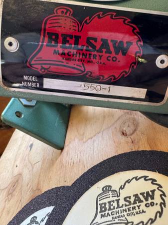 Belsaw 550-1 Chainsaw Blade Sharpener Bench Mount 1