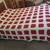 Red 3-D Rose on White Afghan Bed Spread, Double Bed, Washable 2 thumbnail