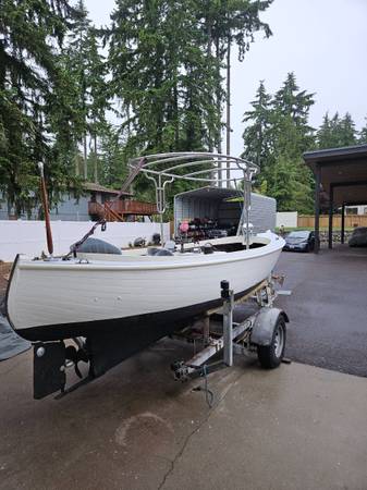 Lancha diésel AJAX de madera de 20 pies de 1957 con remolque - $12,800 (Gig Harbor)63471360972035122
