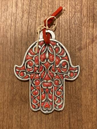 Beautiful Metal Enamel Hamsa Wall Decor 1