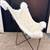 Authentic restoration hardware TYE ARCTIC WHITE MINK EXOTIC FAUX FUR BUTTERFLY C 4 thumbnail