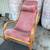 1960's Bio Form Bentwood Rocking Chair in Pink Velvet 3 thumbnail