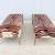 Mid-Century Modern Zebra Hide Ottoman / Coffee Table with Bronze Legs 14 thumbnail