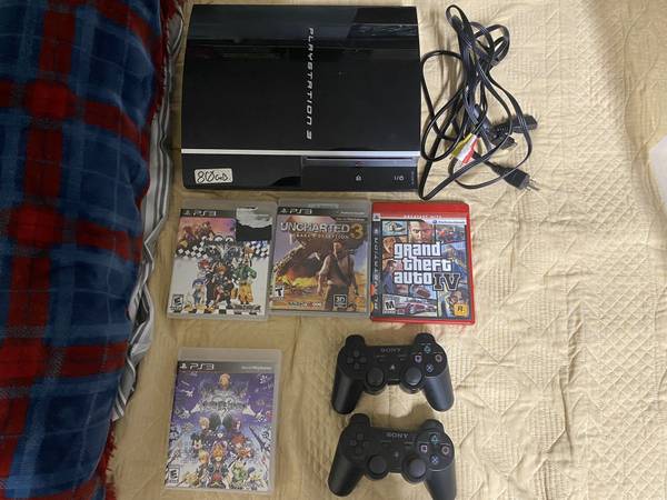 PS3 Console, Controller + Games 1