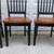 Set of 4 , Two-tone, solid wood dining / dinner / table chairs Good condition se 8 thumbnail