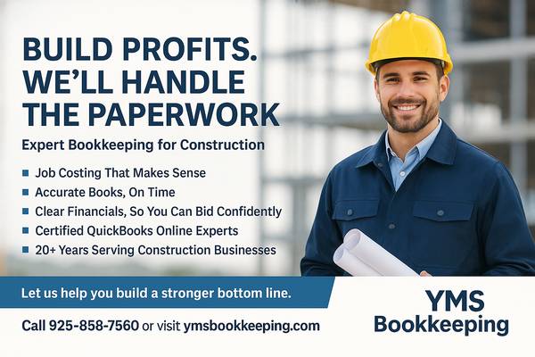 🔨 BOOKKEEPING FOR CONSTRUCTION DONE RIGHT🪚 YMS Bookkeeping-Lafayette 1