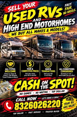We buy motorhomes 1