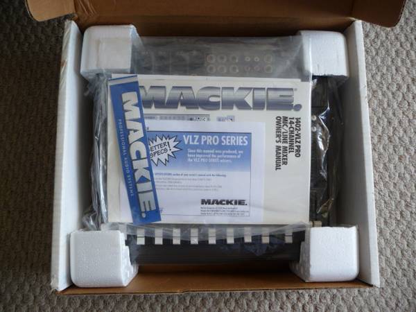 Vintage Mackie Mixer 1402 VLZ PRO New Condition in Box - $299 (Hollywood)63469940283651121