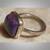 AUTHENTIC Mohave Purple Turquoise sterling silver Ring sz 7 04 3 thumbnail