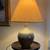 Mid-Century Modern Stoneware  Pottery Table Lamp With Shade 1 thumbnail