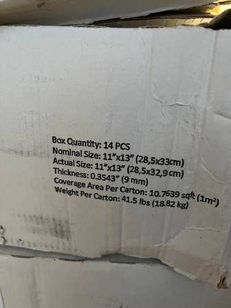 Large Black Hexagonal Flooring Adessi Tile- 6+ boxes 1