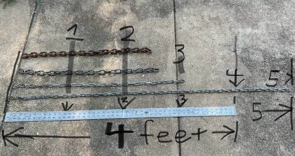 Waco Chains 2’ to 5’. 1