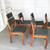 Set of 6 Danish Modern Teak Dining Chairs | Forest Green Knoll Fabric 2 thumbnail
