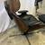 Vintage Eames Style Chair & Ottoman - Newly Genuine Black Leather 3 thumbnail