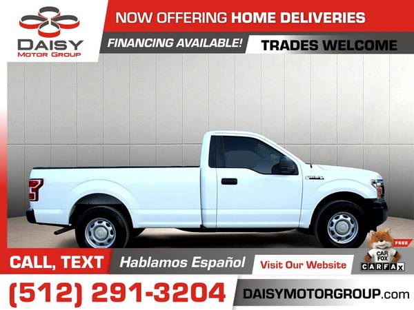 2018 Ford F150 F 150 F-150 XL Reg Cab caja de 8 pies por solo $232/mes - $12.999 (DAISY MOTOR GROUP)63439319377537123