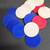 Vintage Wood Red, White &  Blue Poker Chips 2 thumbnail