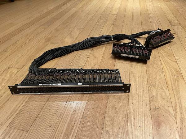 2 Switchcraft 48 point TRS patchbay x2 with Christmas Trees TRS 1