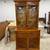 Vintage Geogre II styl bured wood yew wood 2 part bookcase and secretary desk 5 thumbnail
