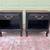Henredon Four Centuries Nightstand Set – Dark Walnut Tops, Black Base, Bronze  1 thumbnail