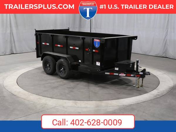 2026 Interstate 6X12 LoadRunner Bumper Pull Dump 12K Trailer Black 1