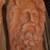 Pair of Large Early Vintage Clay Man & Woman Wall Pockets 3 thumbnail