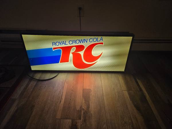 Vintage RC COLA ELECTRIC ADVERTISING SIGN 1