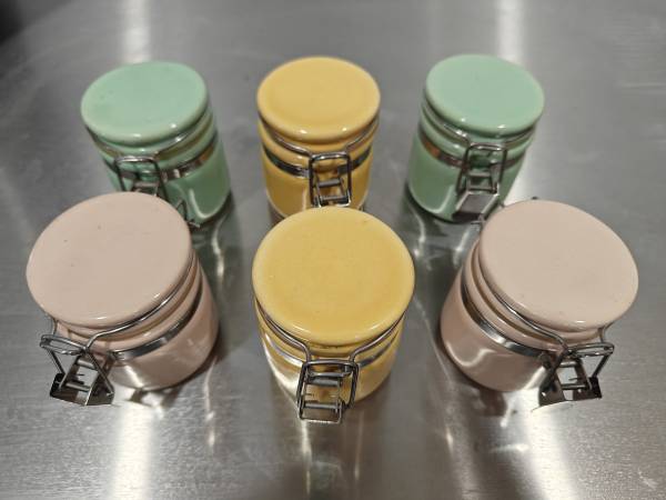 🏡 Small Ceramic Kitchen Containers – Set of 6 1