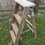 Used Vintage 4 Foot Folding Wood Step Ladder (3 AVAILABLE) 1 thumbnail
