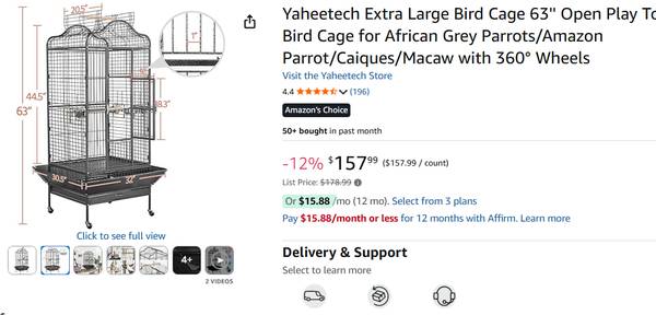 large bird cage 1