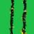 12' Halloween Dark Green Garland w/Shiny Lime Green Frankenstein Decor 3 thumbnail