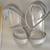Chic Pier Linvale Women's Size 8 Silver Glitter Block Heel Sandals NEW 10 thumbnail