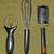 Lot of 7 Black & Silver Miscellaneous Kitchen Utensils 4 thumbnail