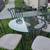 Glass top wrought iron table & 4 chairs 2 thumbnail