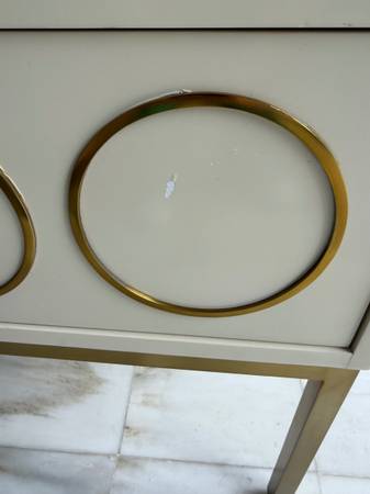 TOV Ivory & Gold Side Table - $125 (Mountain Brook)63471122993025121